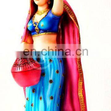 Indian Rajasthani Lady Statue