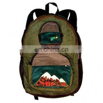 Fashion Trendy Girls Cotton Ethnic Canvas Tie Dye Shoulder Backpack Bags photo-4