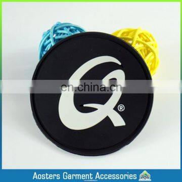 china OEM custom simple round rubber badge wholesale 3D pvc patch