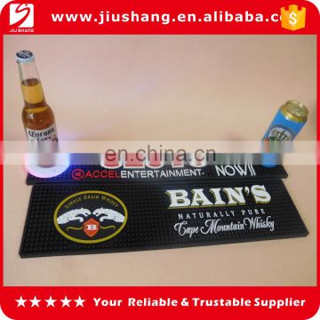 em custom logo high quality pvc rubber bar mat for decorations