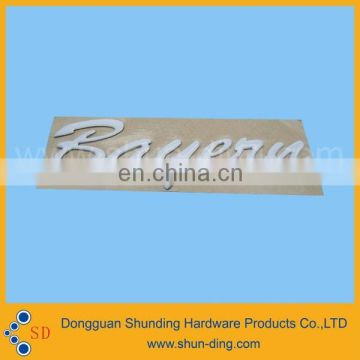 3D logo sticker plastic brand label plate