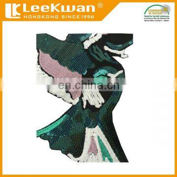 Tajima Embroideried High-quality Sequin Patch With Laser-cut Border photo-6