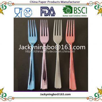 Food Safe Grade Gift Color Box Pacage 160Pieces Blush Gold Plastic Cutlery Set Includes 80 Forks 40 Spoons 40 Knifes photo-4