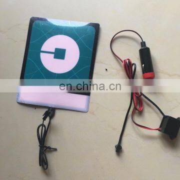2017 New EL Backlight Panel, Uber Light Panel Car Sticker With 12V Inverter for Cigarette Port photo-6
