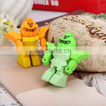 Cute 3D Robot Erasers Stationary for Student photo-3