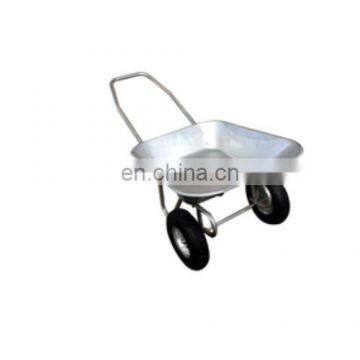 double wheels wheel barrow tray heavy duty dolly hand trolley