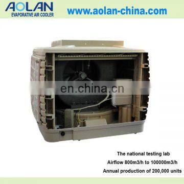 Evaporative air equipment for kitchen with centrifugal fan