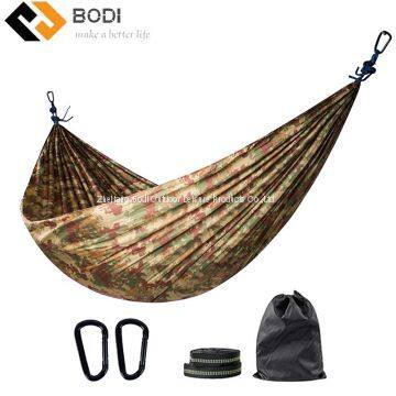Amazon Hot Sale Parachute Travel Camouflage Hammock Bed