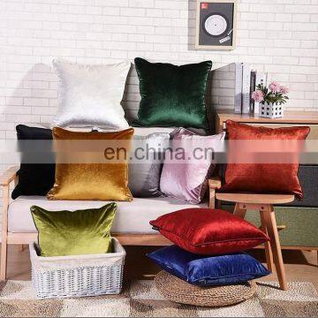 Shining Printed Velvet Cushion Cover for Home Decor