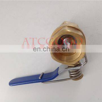 Low Price Brass Spring Close Ball Valve DN25 1inch photo-6