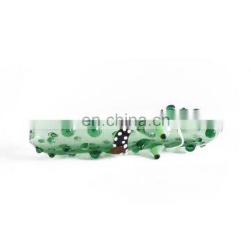 HQP-SY09 HongQiang New Arrival Cucumber Shape Weed Accessories Borosilicate Glass Water Smoking Pipes photo-3