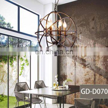 Edison Lamp Iron Pendant Light Cage Shade For Home Bar Hotel photo-4