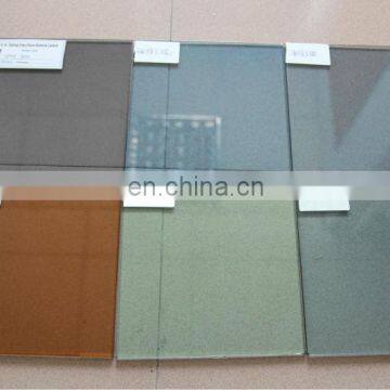 Dark Bronze Flat Tempered Tinted Clear Colored Glass Panels photo-2