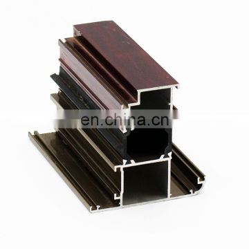 extruded building material 3 parts powder coat glass window frame aluminum profile