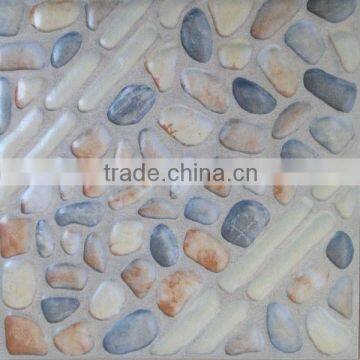 300x300mm 3D Inkjet floor tile,pebble mosaic floor tile ,stacked stone floor tile