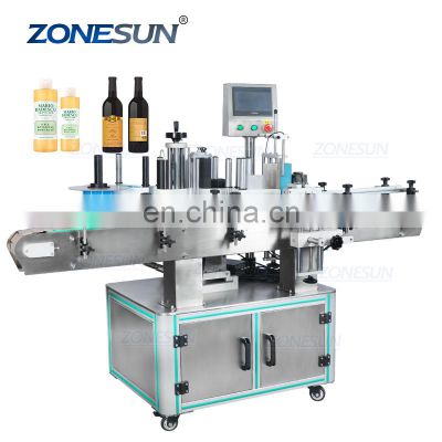 ZONESUN ZS-TB260Z Commercicial Automatic Packaging Labeling Machine For Cosmetics Round Bottles Sticker