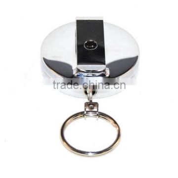 2" Heavy Duty Pull Reel Key Chain Retractable CHAIN Cord FULL METAL BODY 201APKC