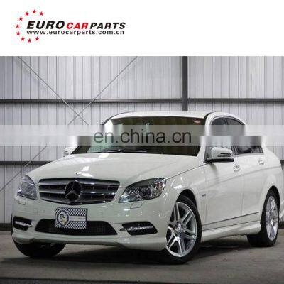 body kit for C-CLASS W204 C200 to C63 SPORT with front bumper side skirt rear bumper PP material fit for 2007~2010 Style