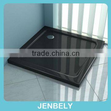 800x800x50mm Black Square Acrylic low shower tray