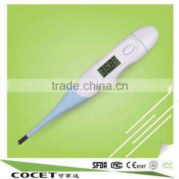 large lcd display armpit electrical thermometer,digital travel thermometer,digital min max thermometer with flexible