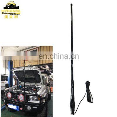 6.6 dBi-1200MM 477 MHz UHF CB black  car antenna heavy spring kit mobile antenna quick removable universal antenna