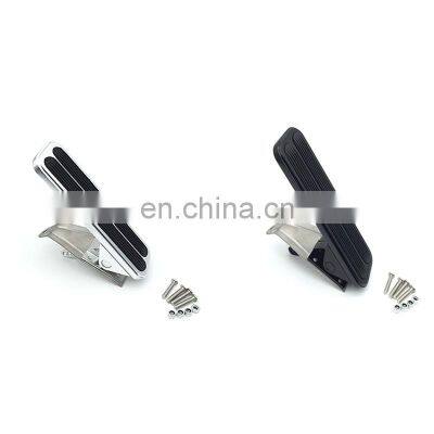 CNC Billet Aluminium Universal car pedal pads Rubber Brake Foot Pedal Eliminator Floor Mount Throttle Pedals