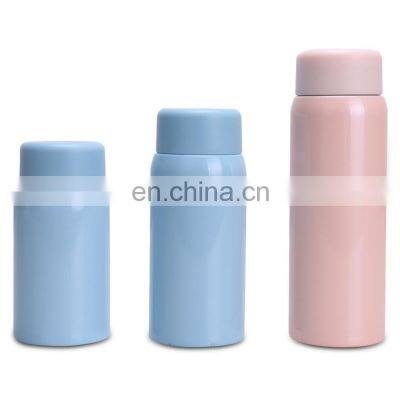 BPA FREE portable mini double wall drinking water bottle thermos bottle can be put in  pocket