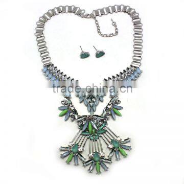 Wholesale Jewelry Set 2015 Fashion Jewelry Set Beaded Necklace and earrings jewelry set