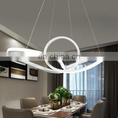 Modern Loop Shape Chandelier Decorative LED Indoor Hanging Lamp