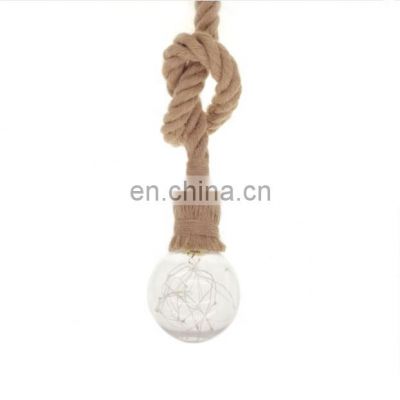 Retro Hemp Rope Wire DIY Braided Fabric Electrical Wires Cable For Pendant lights