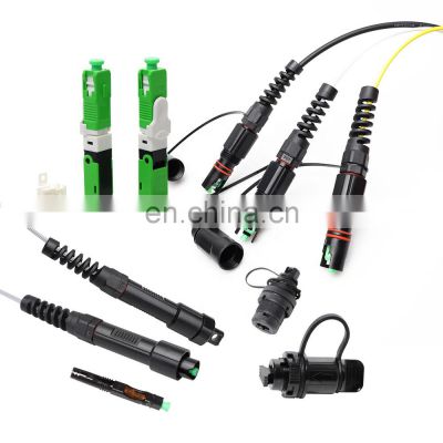 Outdoor Fiber Optic H Connector Compatible Corning OptiTap Cable Assembly SC Mini Fast Connector