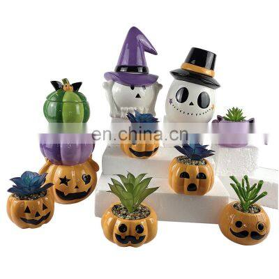 halloween gift party ceramic pumpkin home decoration supplies