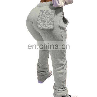 Оптовая осенне-зимняя женская одежда из шерстяного вязания, спортивные брюки с шнуровкой и карманами, свободного кроя photo-2