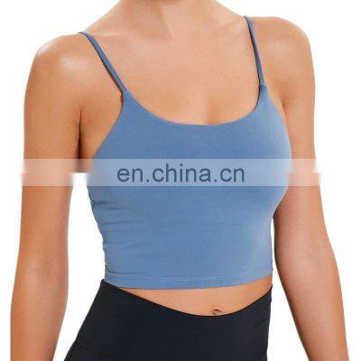 Women Padded Sports Bra Fitness Workout Running Shirts Yoga Tank Top photo-3