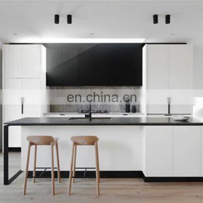 High Gloss Black Lacquer Kitchen Cabinets Kitchen Cupboard Ready To Assemble