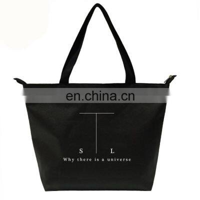 Promotional Custom Non Woven  Reusable Shopping Bag  with Zipper