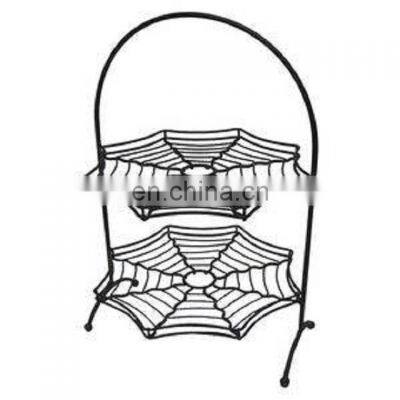 spider design metal antique wedding cake stand