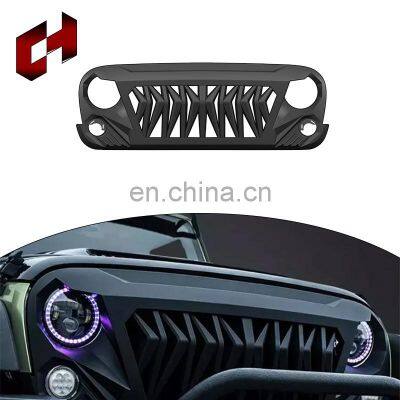 Ch Upgrade Wide Front Hood Mesh Bumper Bumper Grill Plastic Car Grills Front Grille For Jeep Wrangler Jk 2007-2017