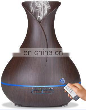 500ml Big Vase LED Light Room Aroma Diffuser Cool Mist Wholesale Air Ultrasonic Humidifier photo-2