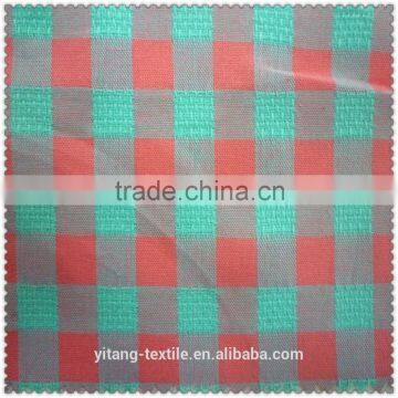 Jacquard check pattern fabric