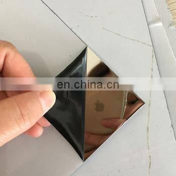 Gold Mirror Finish Decorative Titanium Coated Stainless Steel Sheet