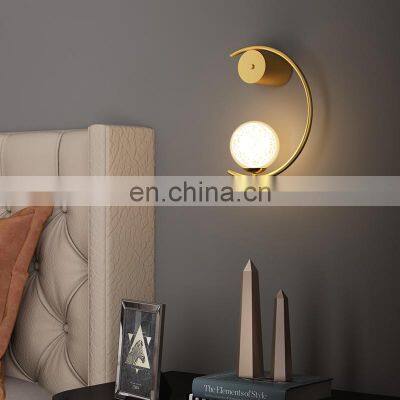 New Wall Lamp Living Room Background Wall Lamps Aisle Corridor Lamps Creative Designer Minimalist Clock Light