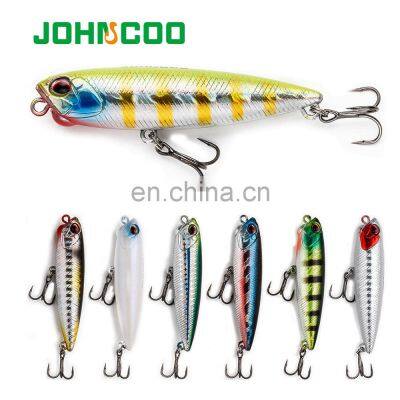 JOHNCOO Topwater Pencil Fishing Lure Floating Surface Z-Shaped Realis Pencil 65 mm 100mm Wobbler Lure Pesca Fishing Tackle