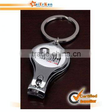 Fashion blank stainless steel bottle opener keychain