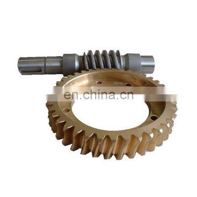 High Quality Precision Oem Steel Shaft Motors Gearbox Cnc Machined Modulus Brass Worm Gear photo-5