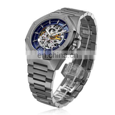 OEM Watches Men Automatic Stainless Steel Bracelet Luxury Mechanical Skeleton relojes hombre Watch Men Luxury Brand Automatic