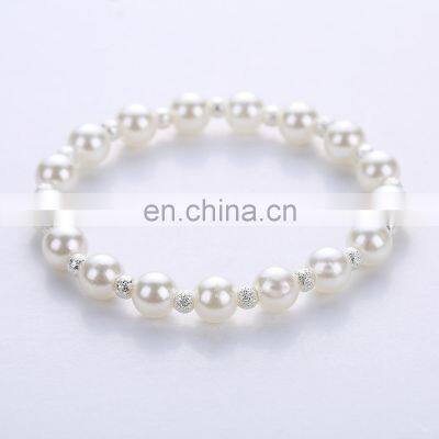 2022 New Imitation Pearls couple Bracelet Men Fashion Handmade Toggle Clasp Bead Bracelet For Men Jewelry Gift