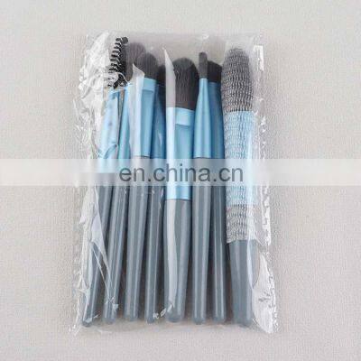 2022 Amazon Wholesale Travel 8Pcs Mini Professional Makeup Brush With PU Bag photo-3