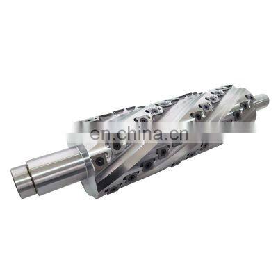 LIVTER Customized High Quality Woodworking Spiral Cutter Head With Carbide Inserts For Wood Planer Machines