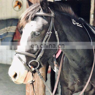 Best Selling Brown Western Saddle Halter Pet Equestrian Leather Horse Head Collar photo-4